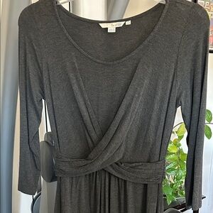 Boden Charcoal Long Sleeve Dress size 6